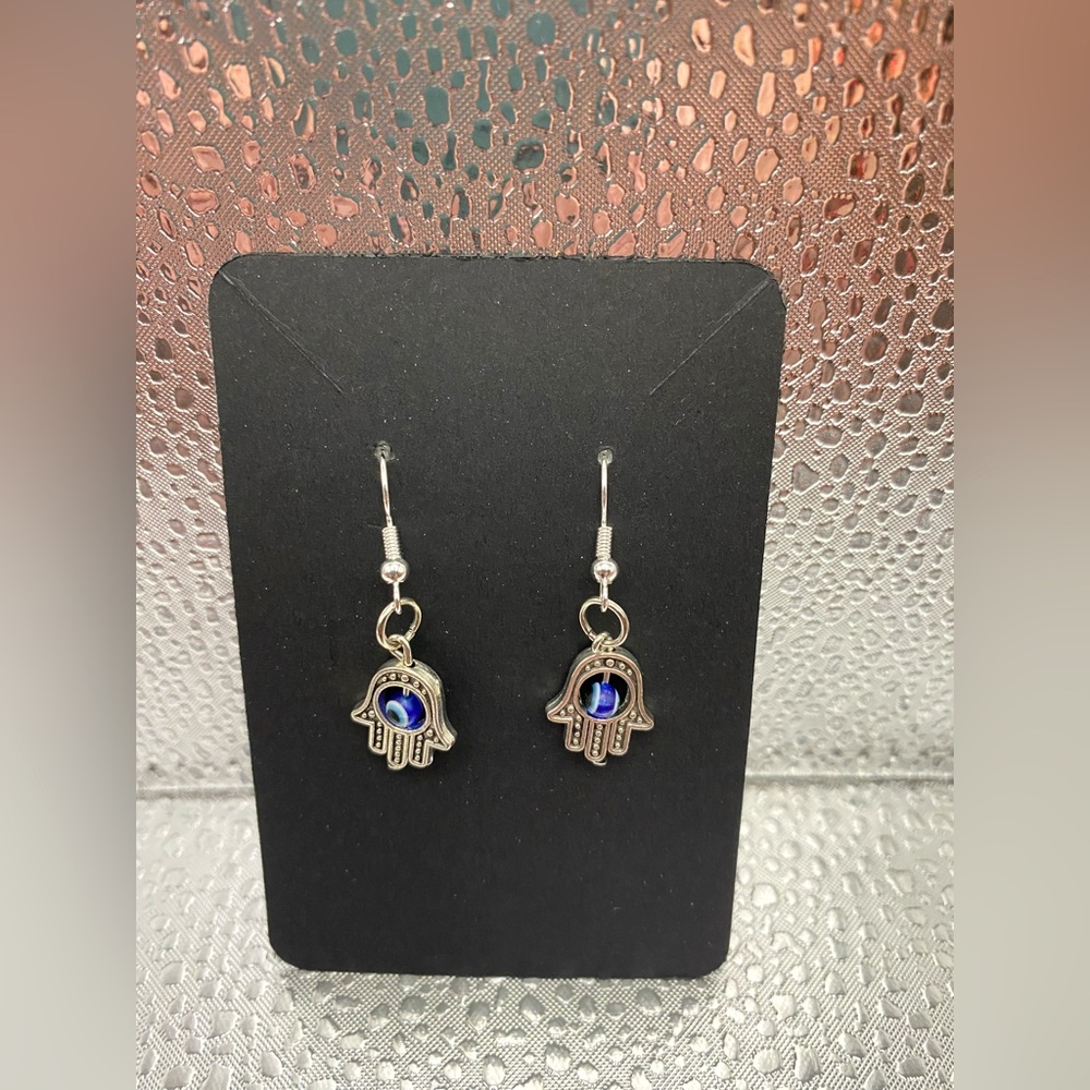 Evil Eye Dangle Earrings